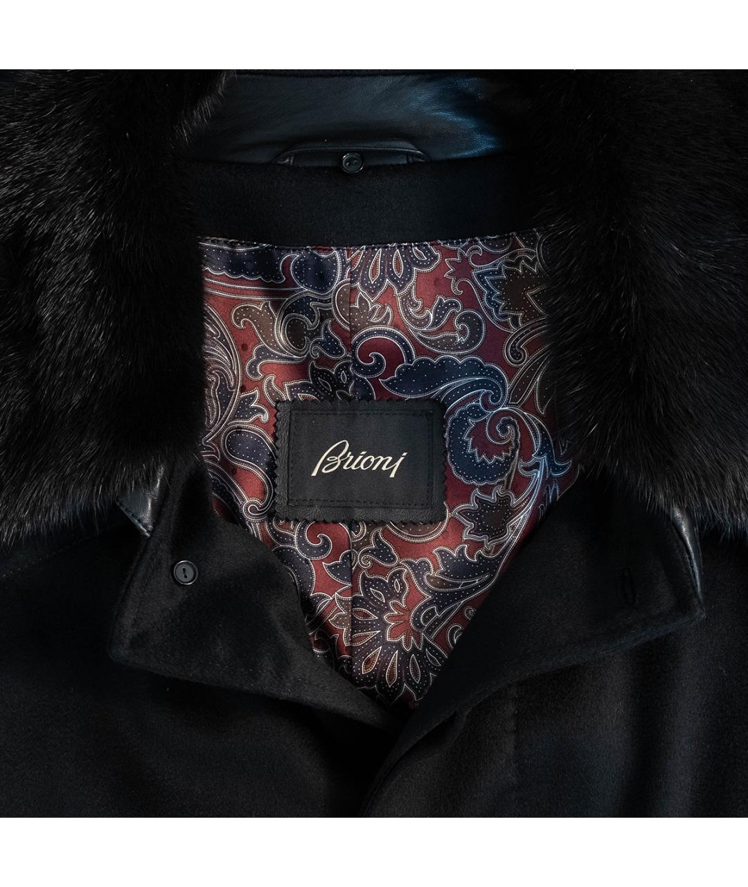 BRIONI Черное кашемировое пальто, фото 3