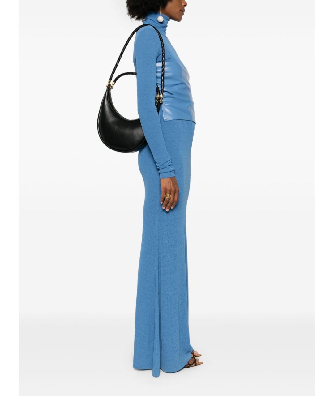 BOTTEGA VENETA Черная кожаная сумка через плечо, фото 3