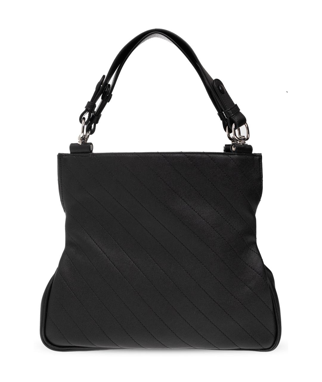 GUCCI Черная кожаная сумка тоут, фото 3