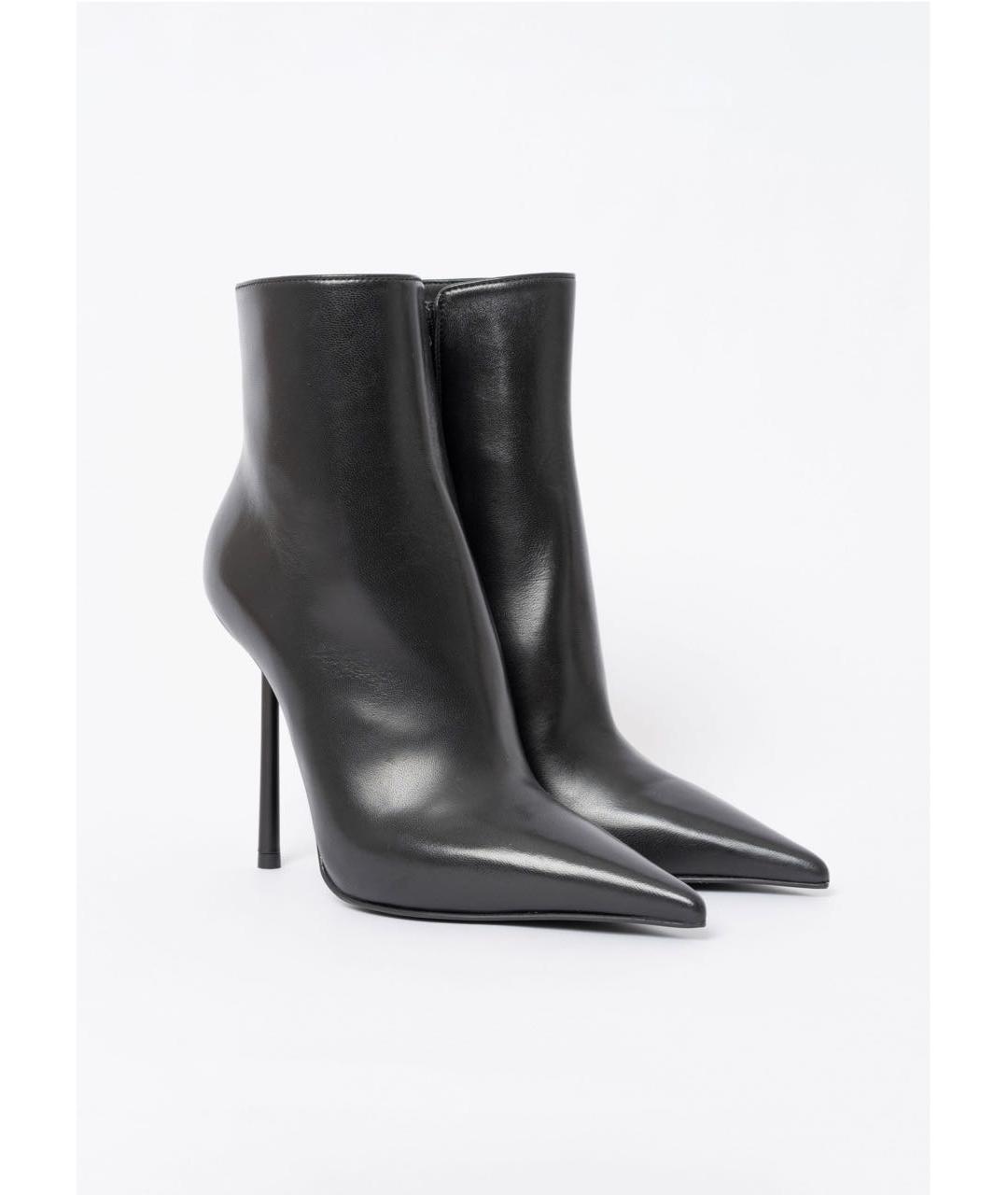 LE SILLA Черные кожаные ботильоны, фото 3
