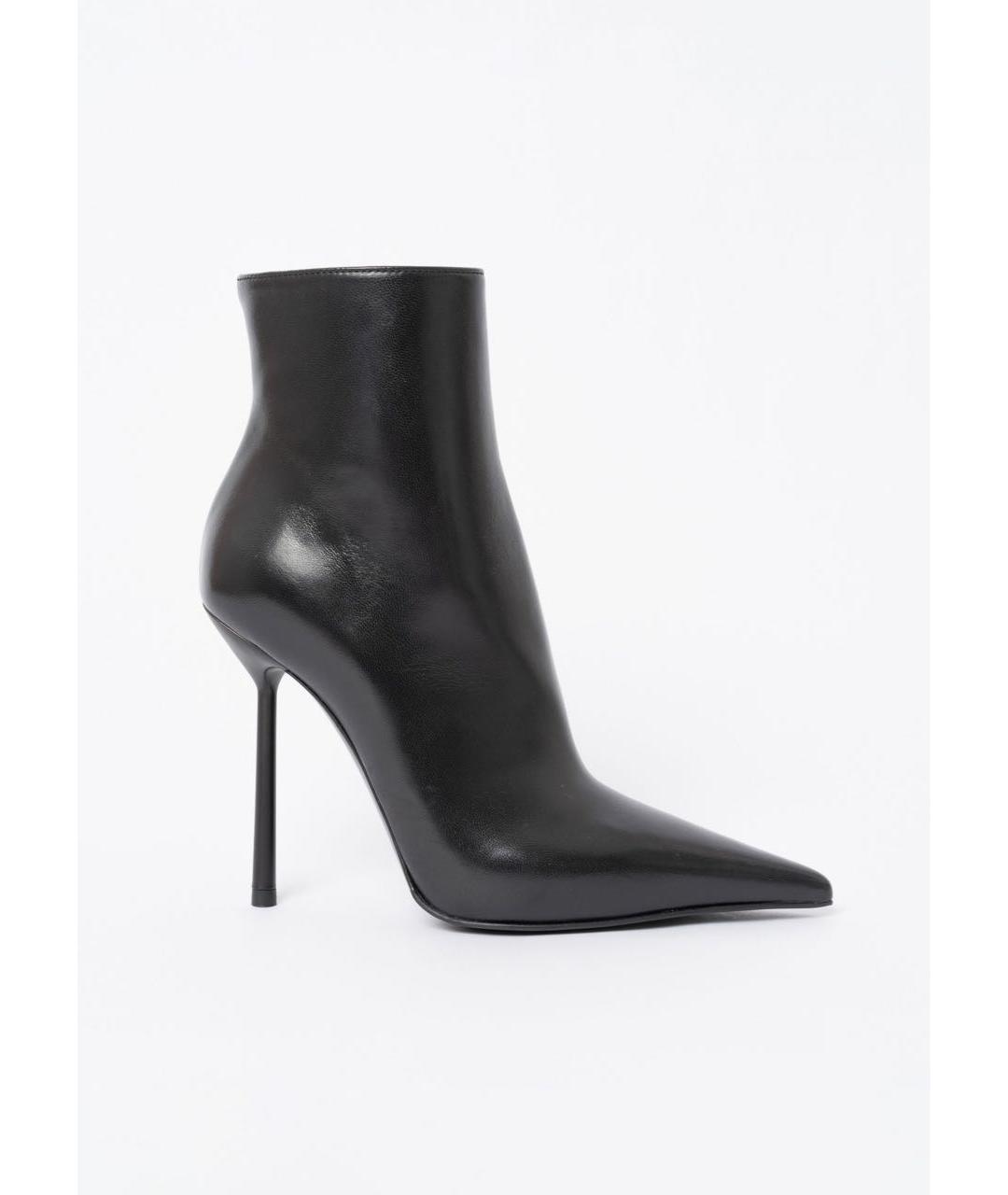 LE SILLA Черные кожаные ботильоны, фото 6