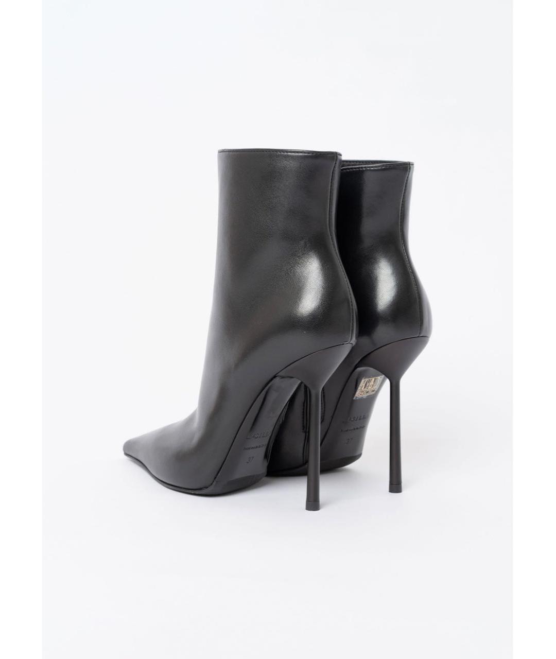 LE SILLA Черные кожаные ботильоны, фото 4