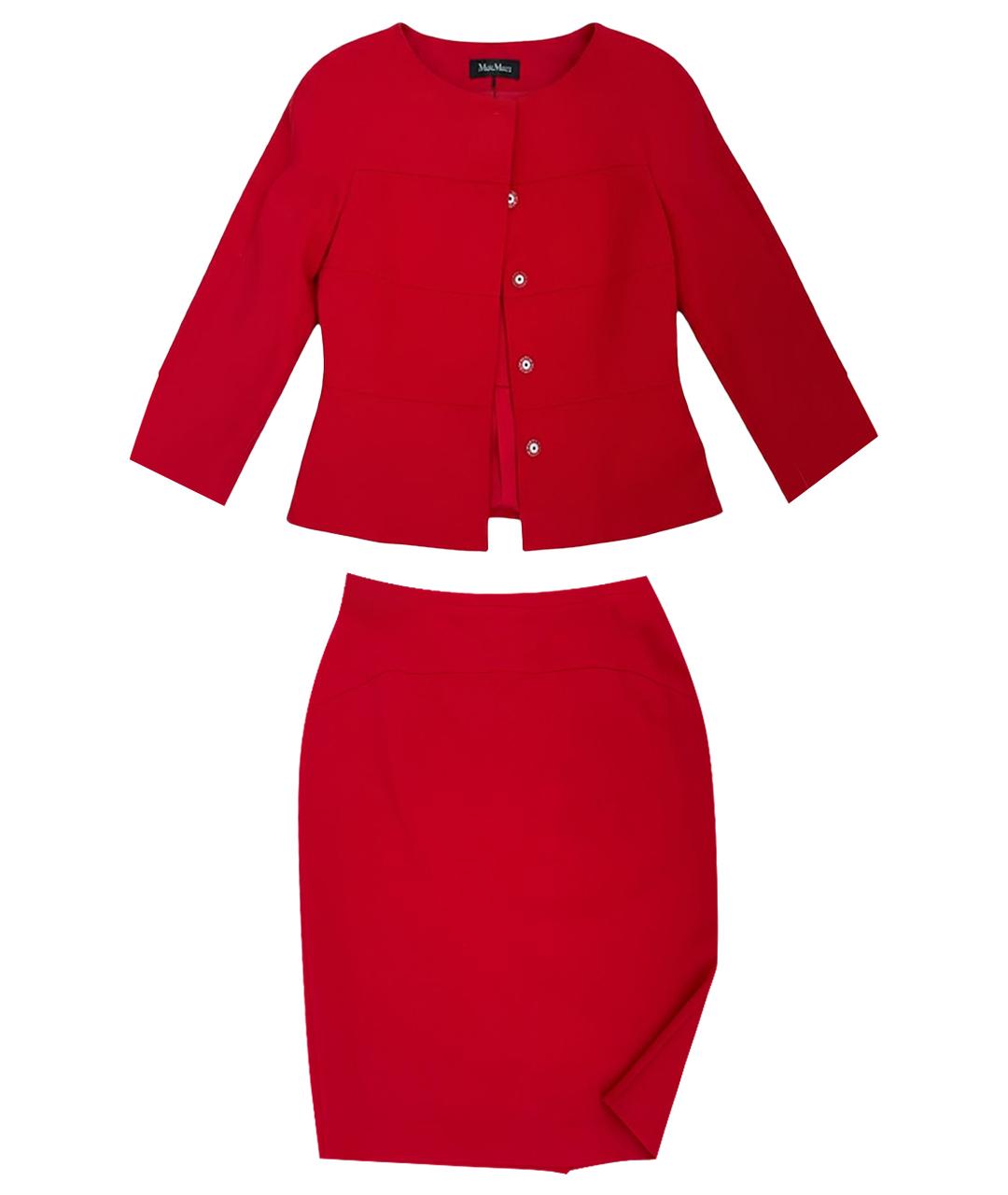 MAX MARA STUDIO Красный костюм с юбками, фото 1