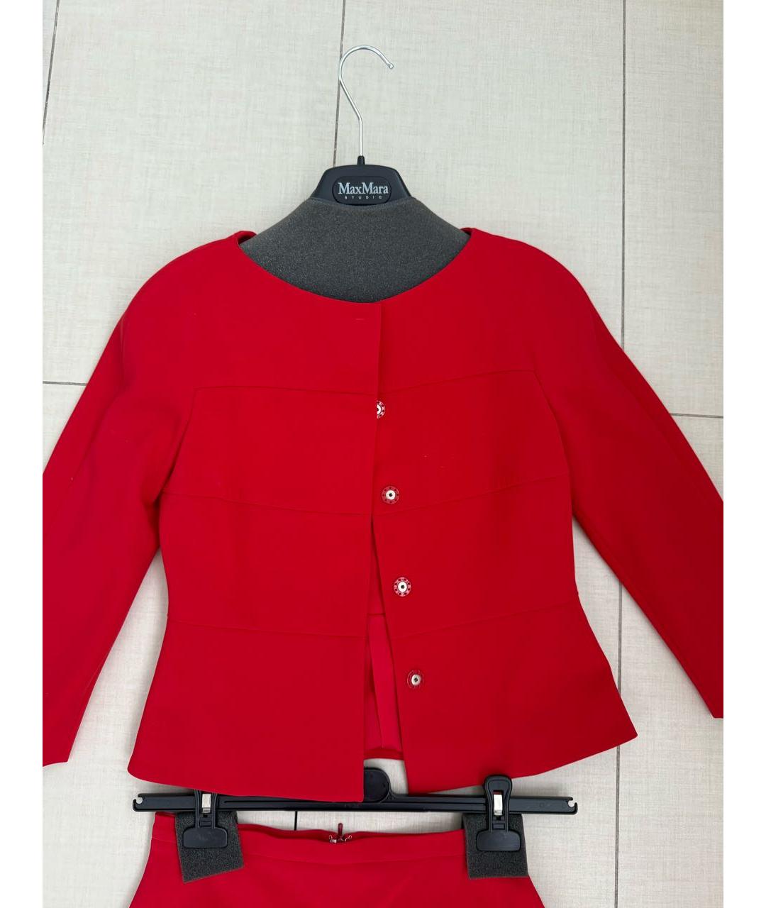 MAX MARA STUDIO Красный костюм с юбками, фото 8