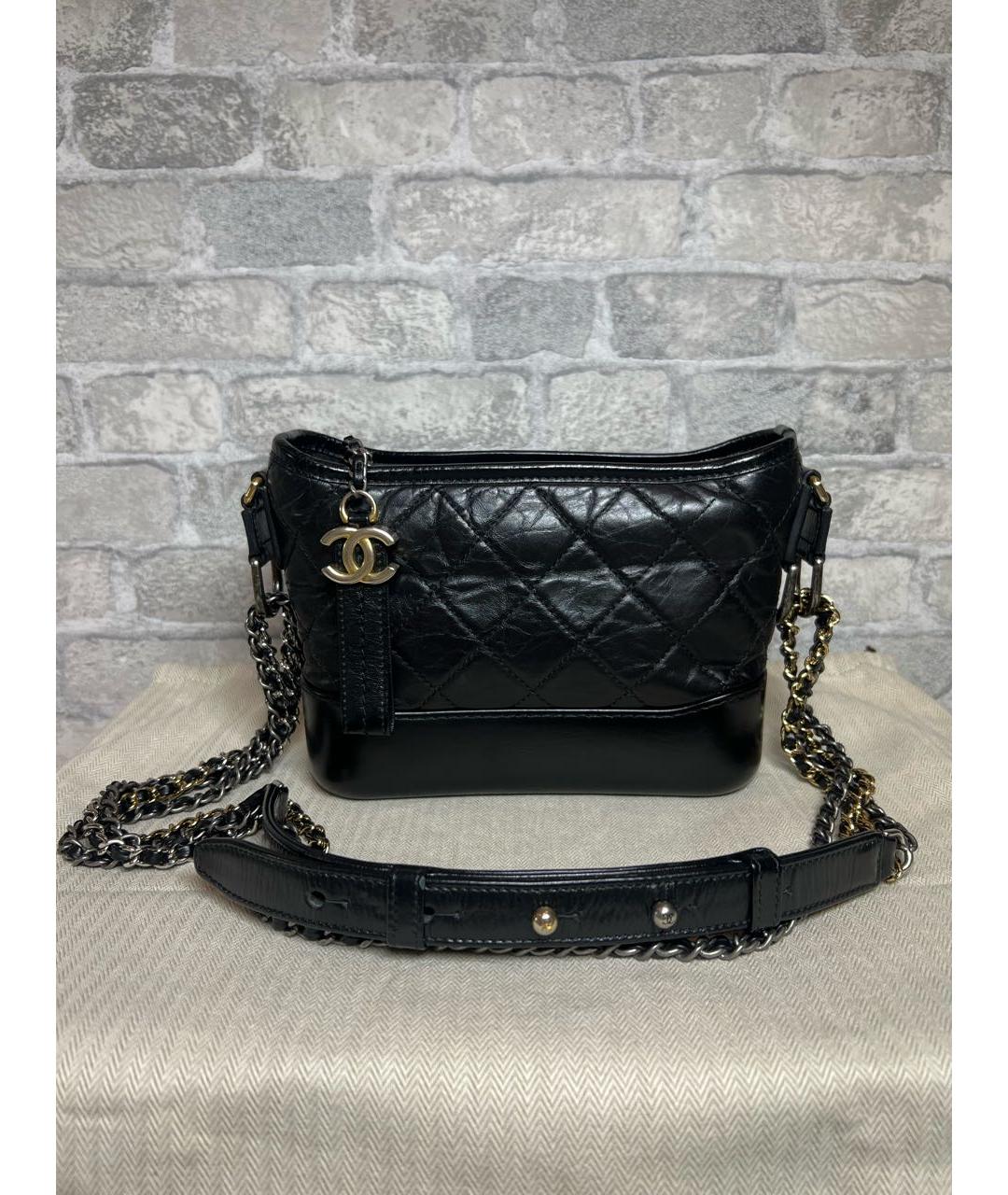 CHANEL Черная кожаная сумка через плечо, фото 9