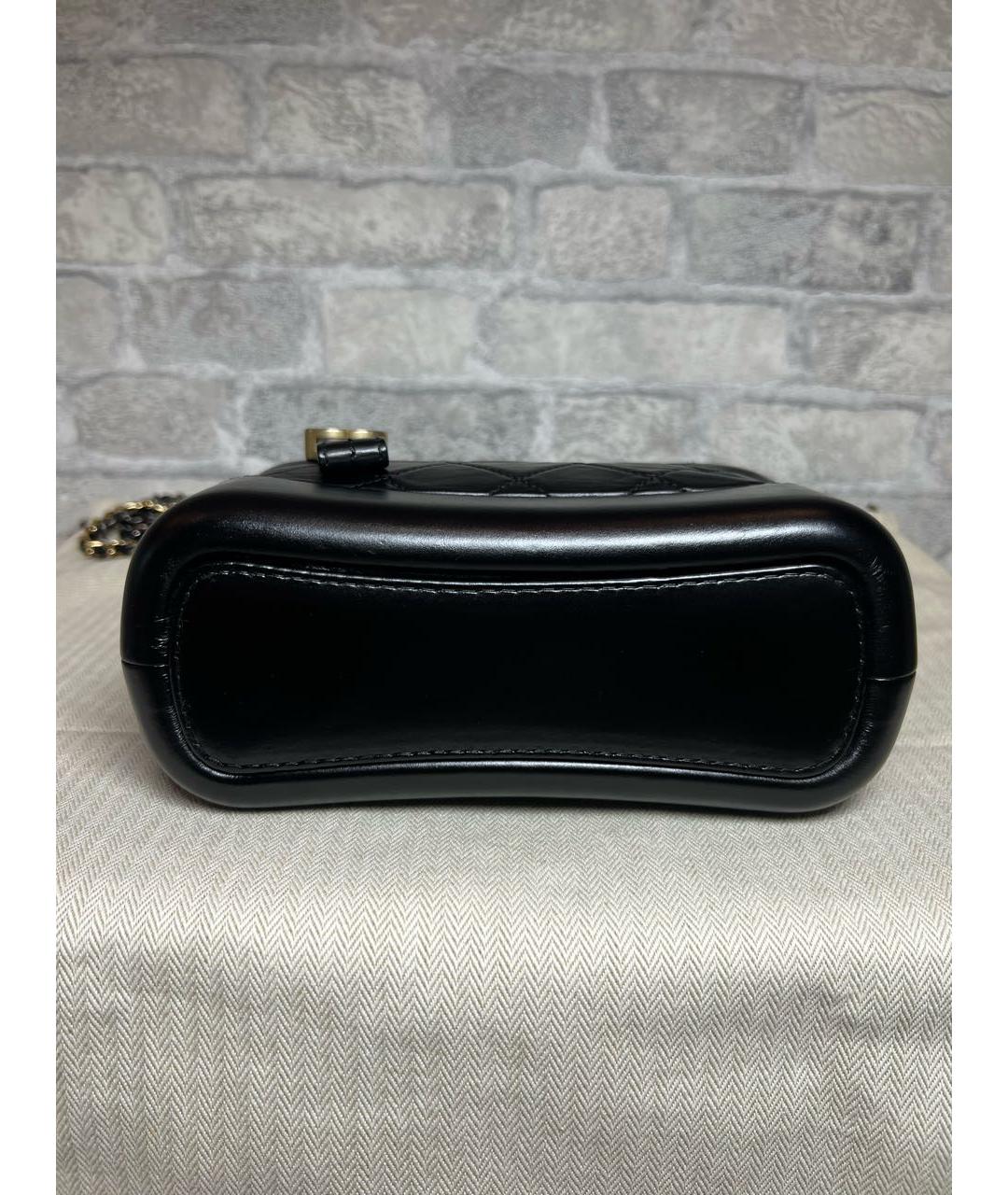 CHANEL Черная кожаная сумка через плечо, фото 7