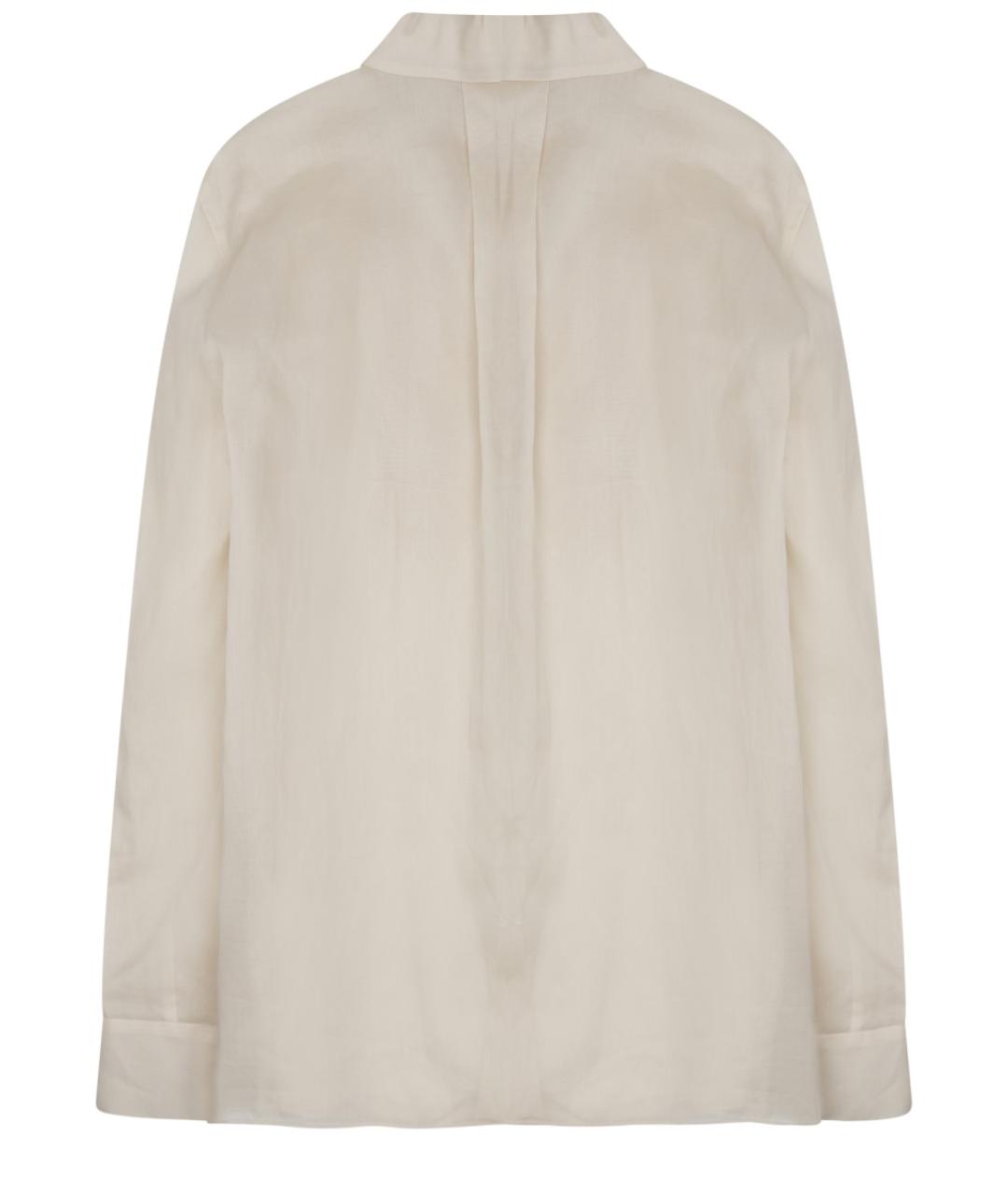 ALBERTA FERRETTI Бежевая хлопковая рубашка, фото 2