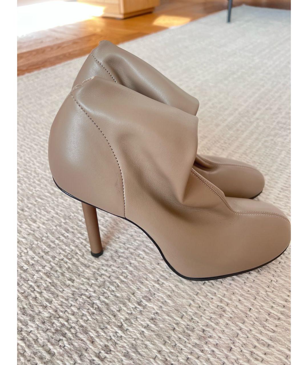 LE SILLA Бежевые кожаные ботильоны, фото 2