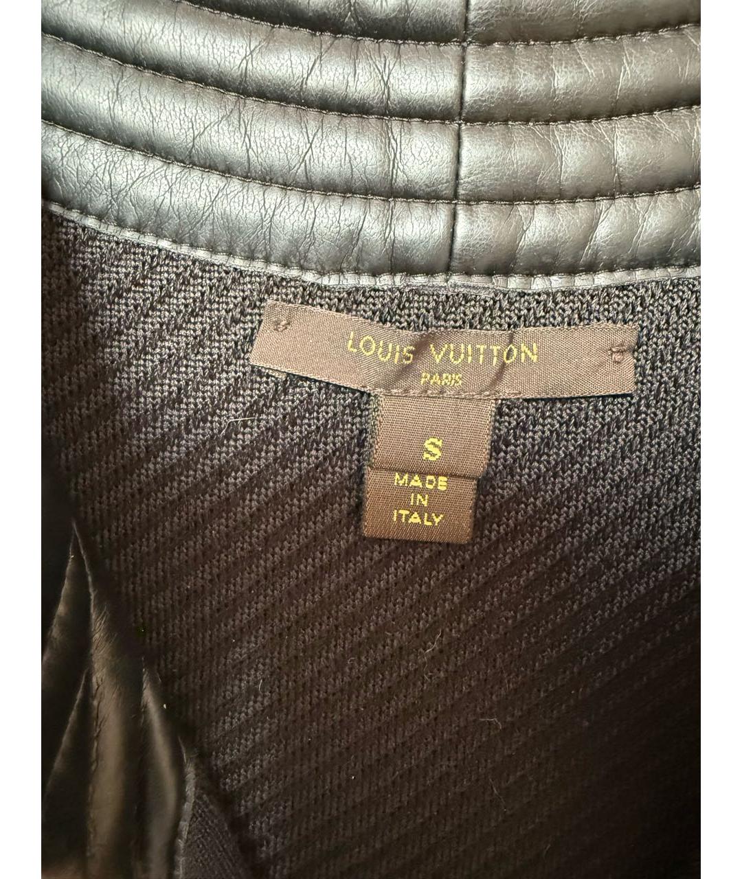 LOUIS VUITTON Черное кожаное коктейльное платье, фото 3