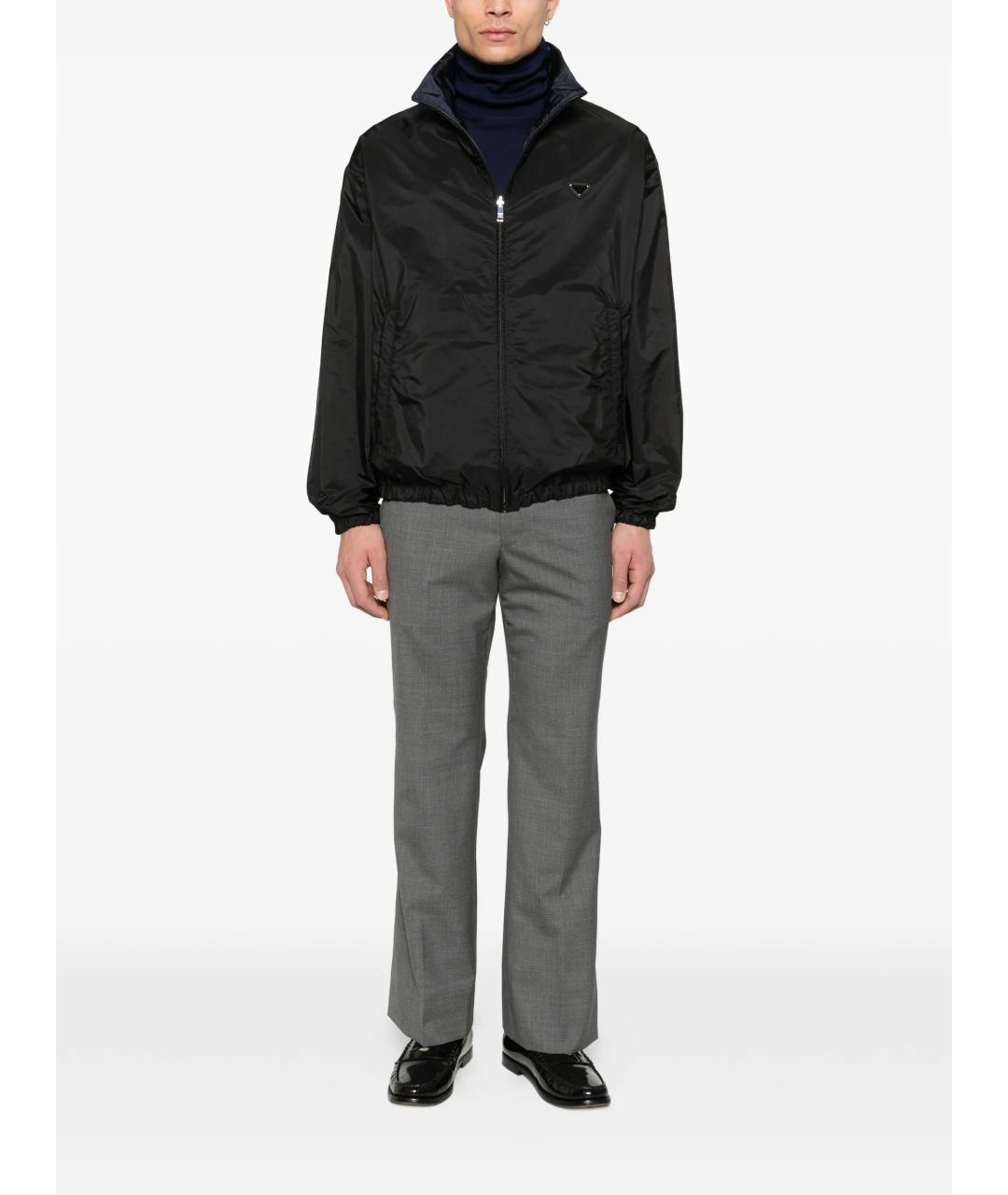 PRADA Черная полиамидовая куртка, фото 2