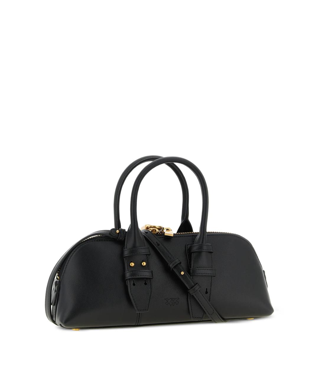 PINKO Черная кожаная сумка через плечо, фото 2