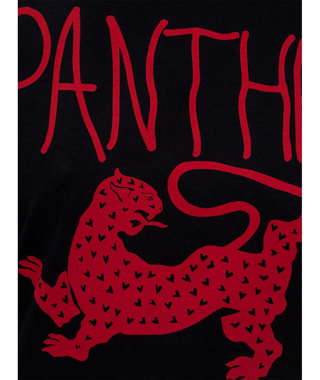 VALENTINO Черная хлопковая футболка, фото 5