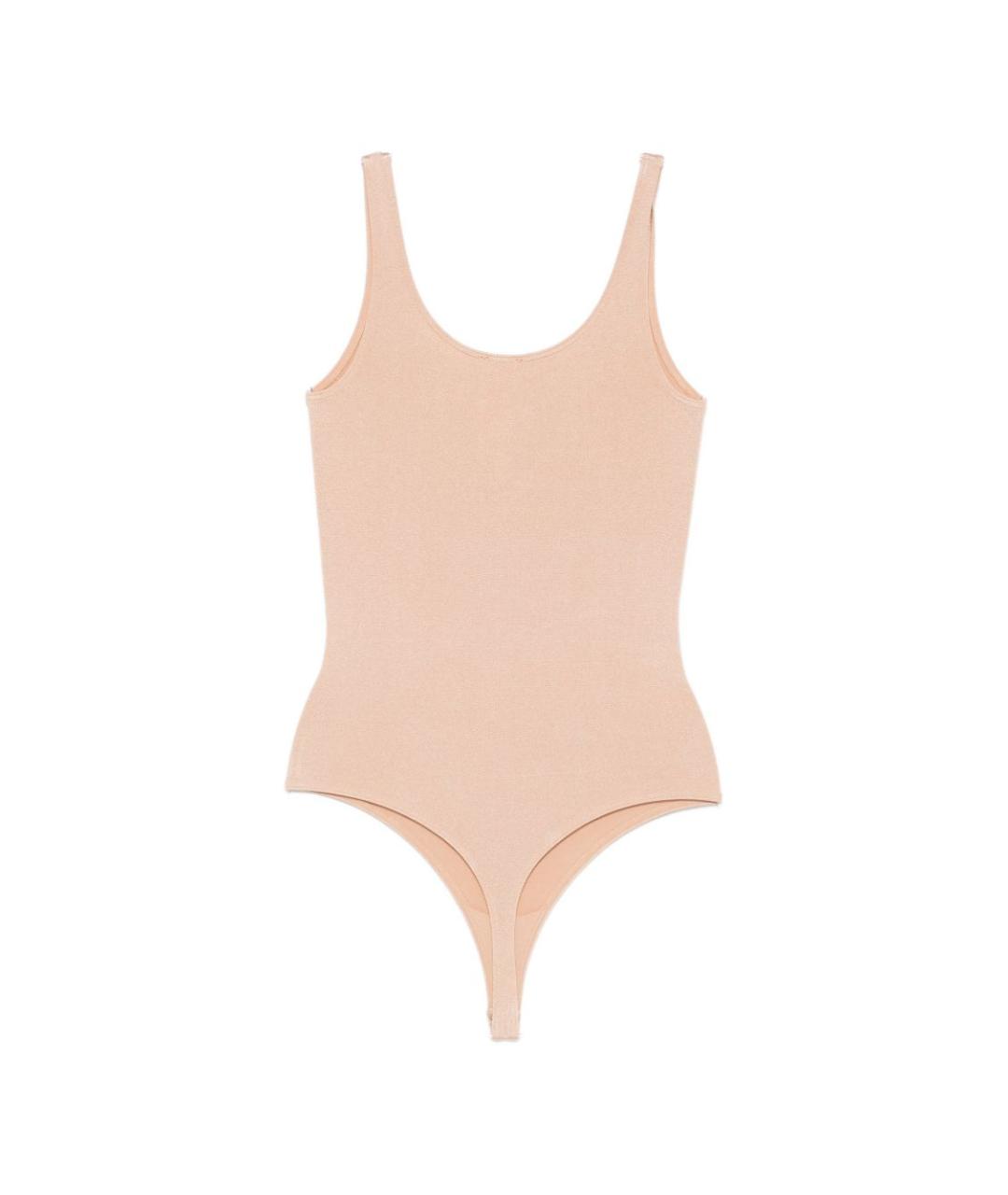 WOLFORD Бежевое хлопковое боди, фото 2