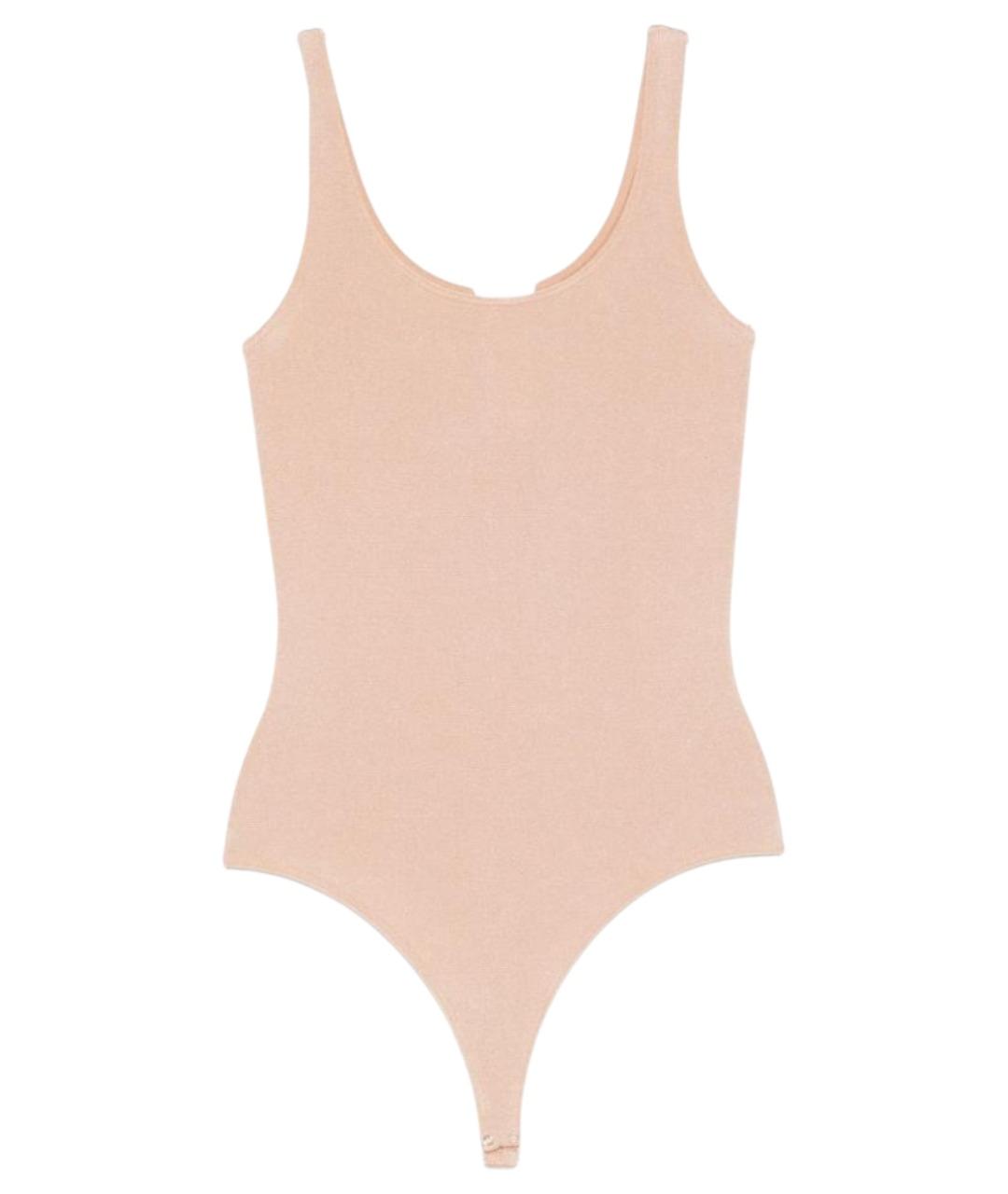 WOLFORD Бежевое хлопковое боди, фото 1