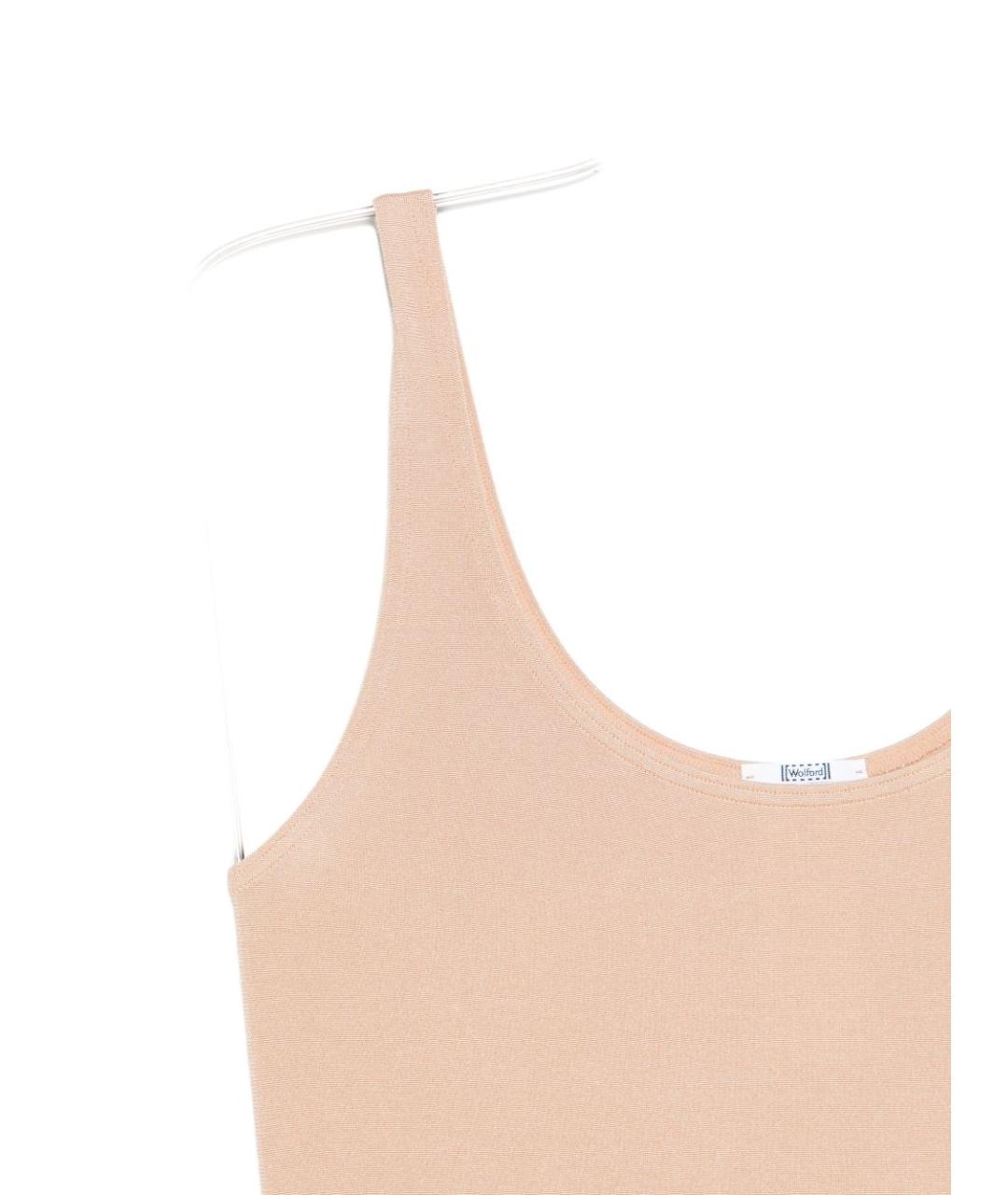 WOLFORD Бежевое хлопковое боди, фото 3