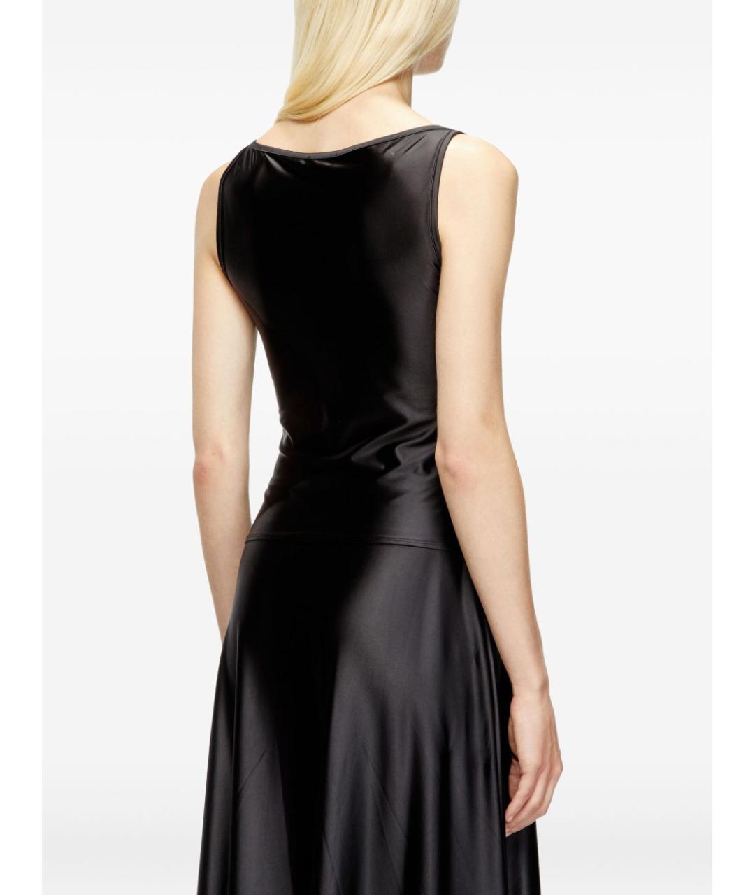 DIESEL Черная полиамидовая майка, фото 3