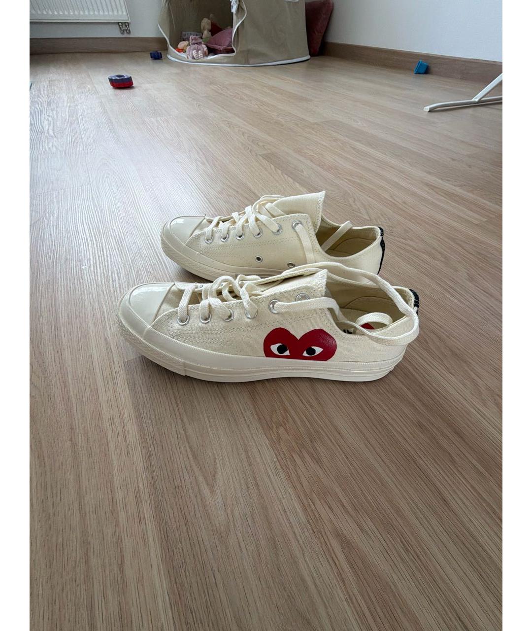 CONVERSE Белые текстильные кеды, фото 5