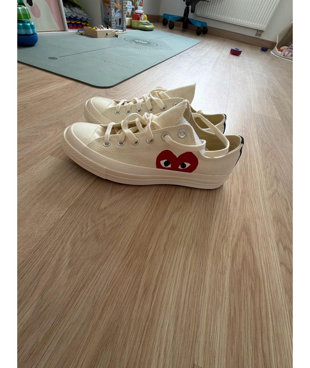CONVERSE Белые текстильные кеды, фото 7