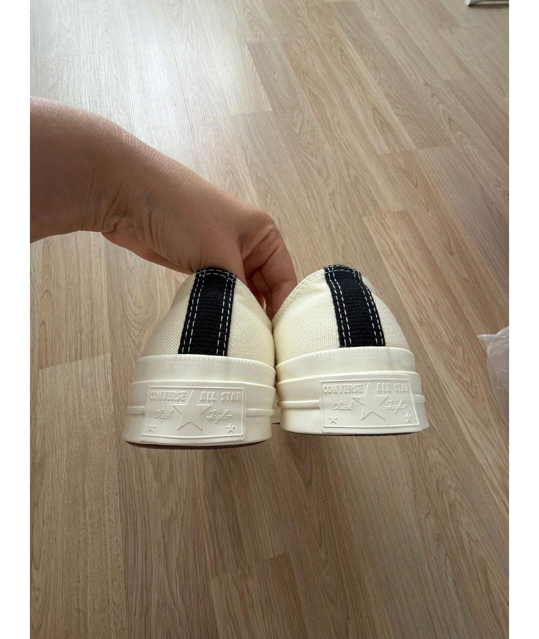 CONVERSE Белые текстильные кеды, фото 4