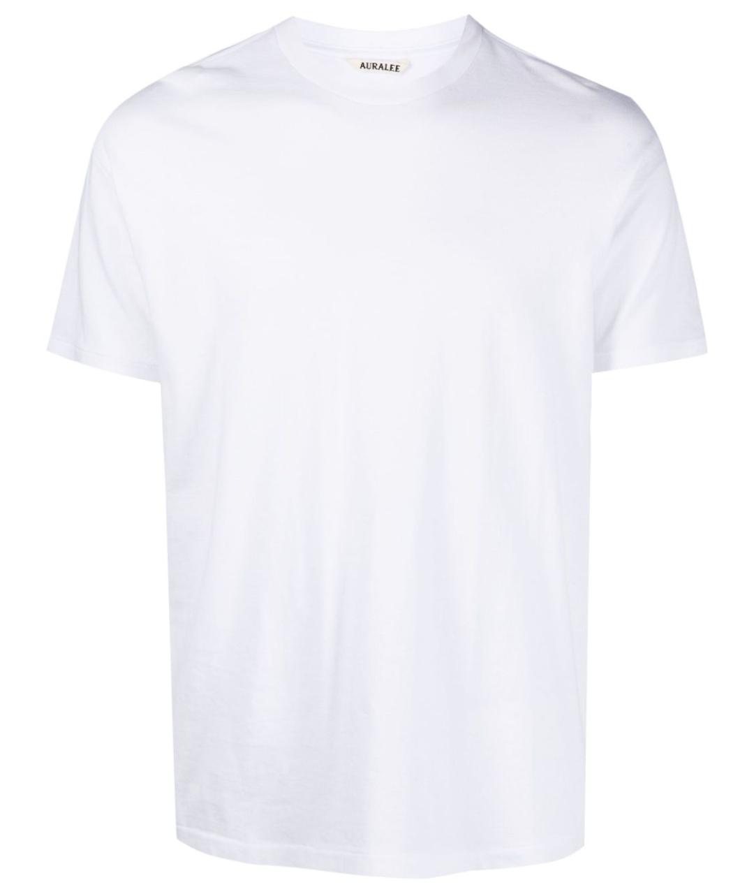 AURALEE Белая хлопковая футболка, фото 1