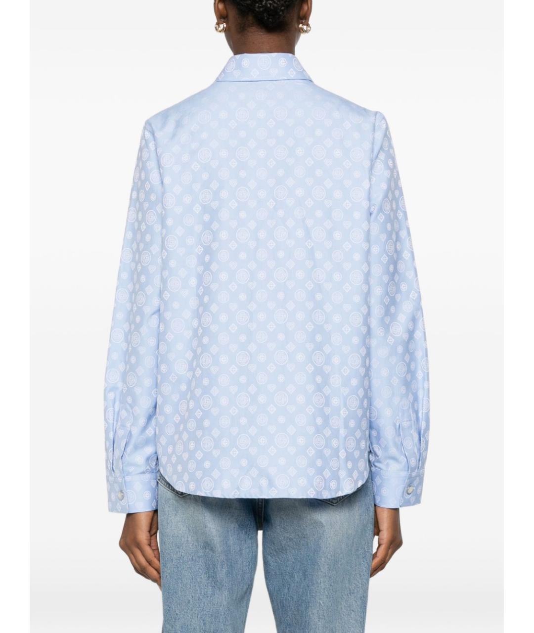 CASABLANCA Синяя хлопковая рубашка, фото 5