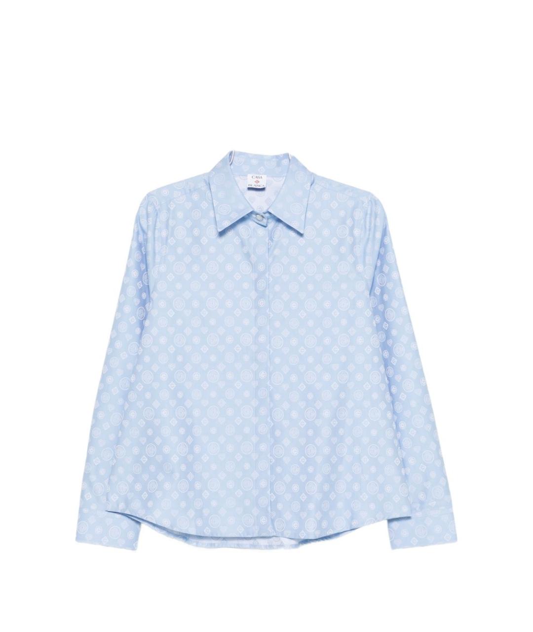 CASABLANCA Синяя хлопковая рубашка, фото 1