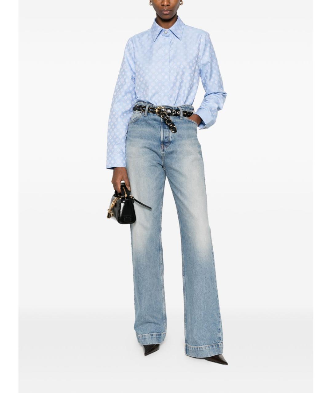 CASABLANCA Синяя хлопковая рубашка, фото 4