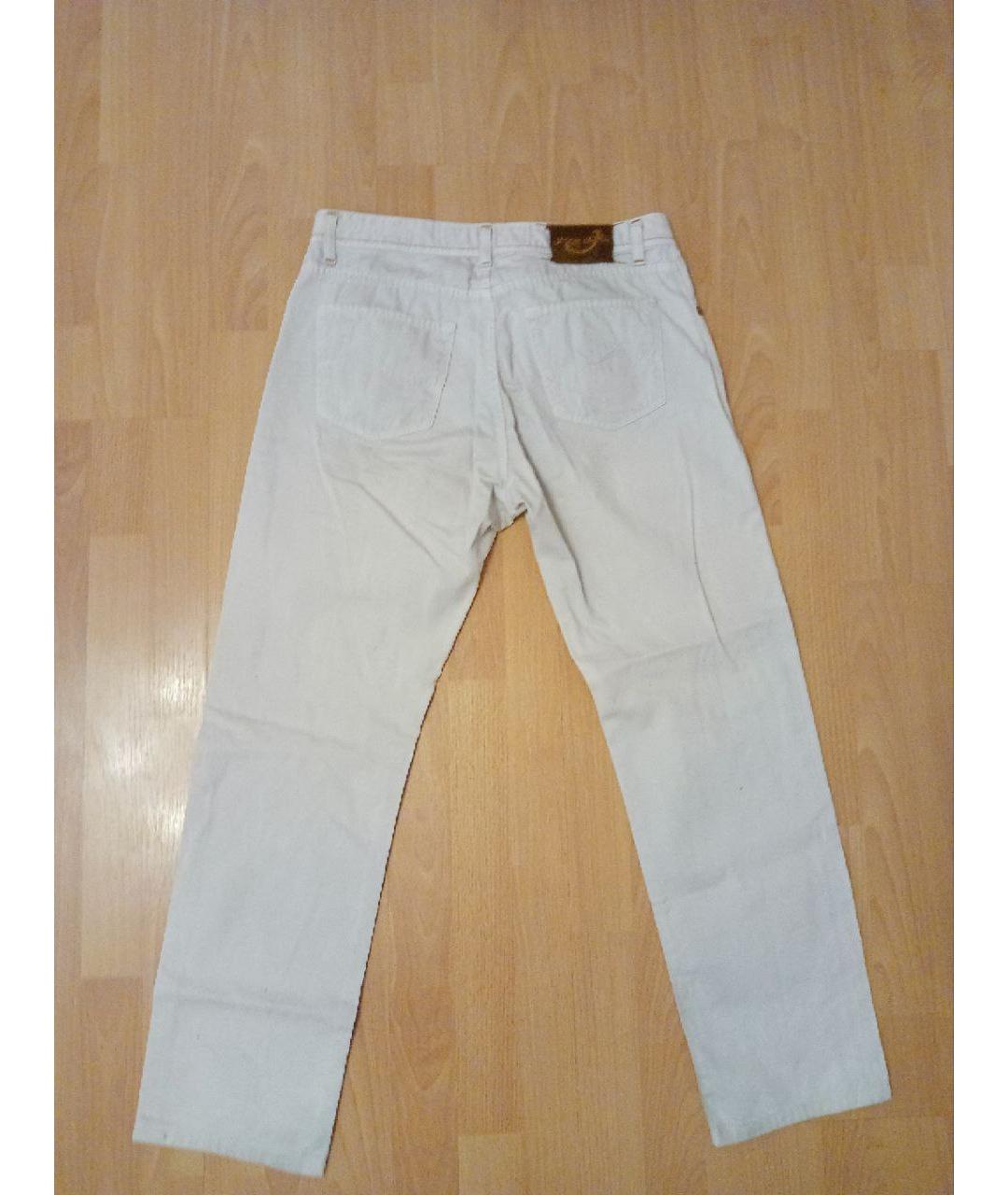 JACOB COHEN Бежевые хлопковые прямые джинсы, фото 2