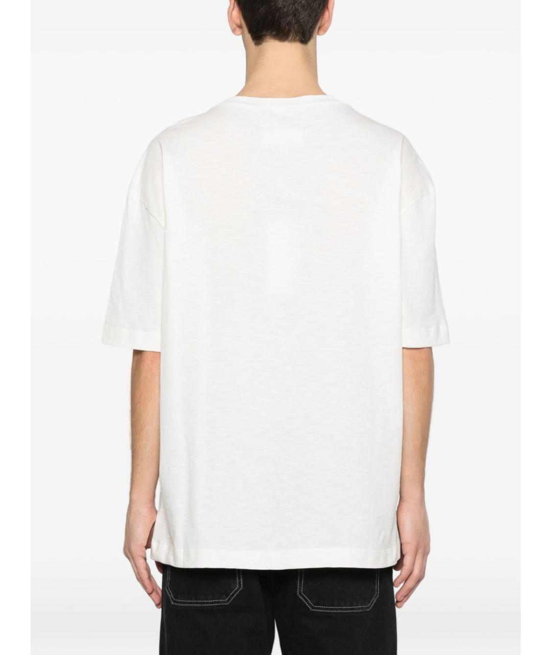 MAISON MARGIELA Белая хлопковая футболка, фото 2