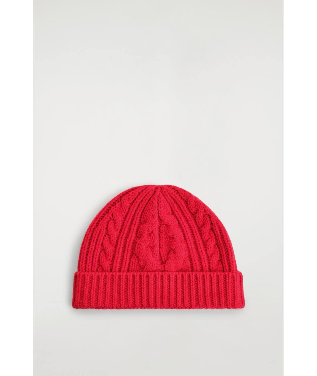 COS Красная шерстяная шапка, фото 5