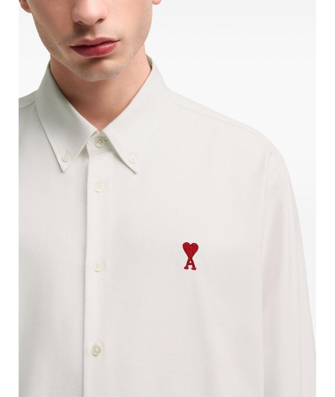 Ami Paris Белая хлопковая рубашка, фото 6