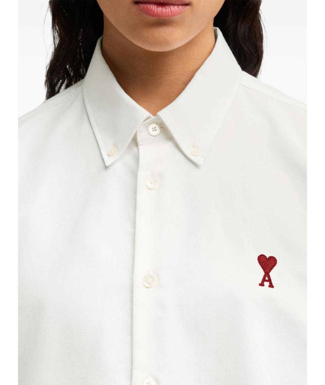 Ami Paris Белая хлопковая рубашка, фото 5