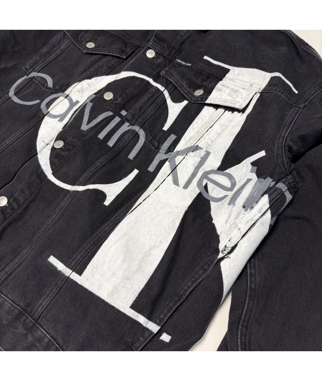 CALVIN KLEIN Черная хлопковая куртка, фото 3