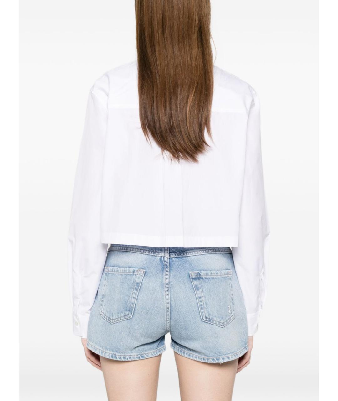 MAISON KITSUNE Белая хлопковая рубашка, фото 2