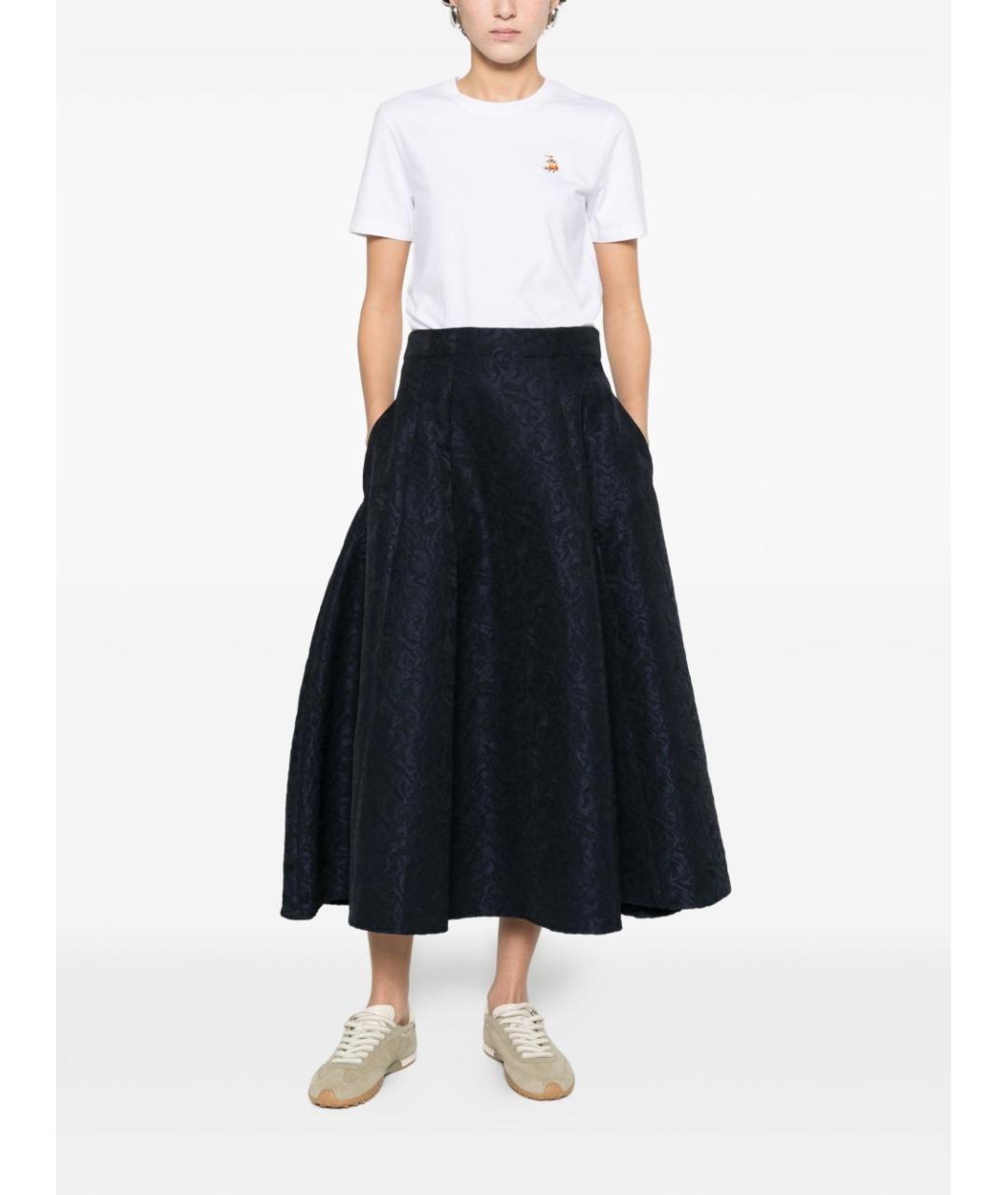 MAISON KITSUNE Белая хлопковая футболка, фото 4