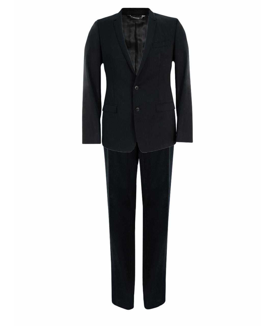 DOLCE&GABBANA Темно-синий классический костюм, фото 1