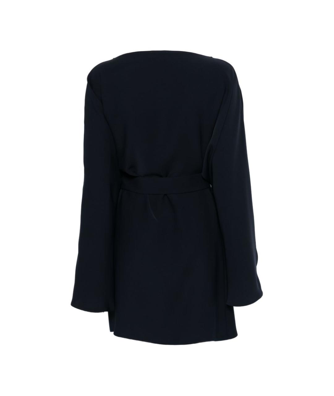 P.A.R.O.S.H. Темно-синее полиэстеровое повседневное платье, фото 2