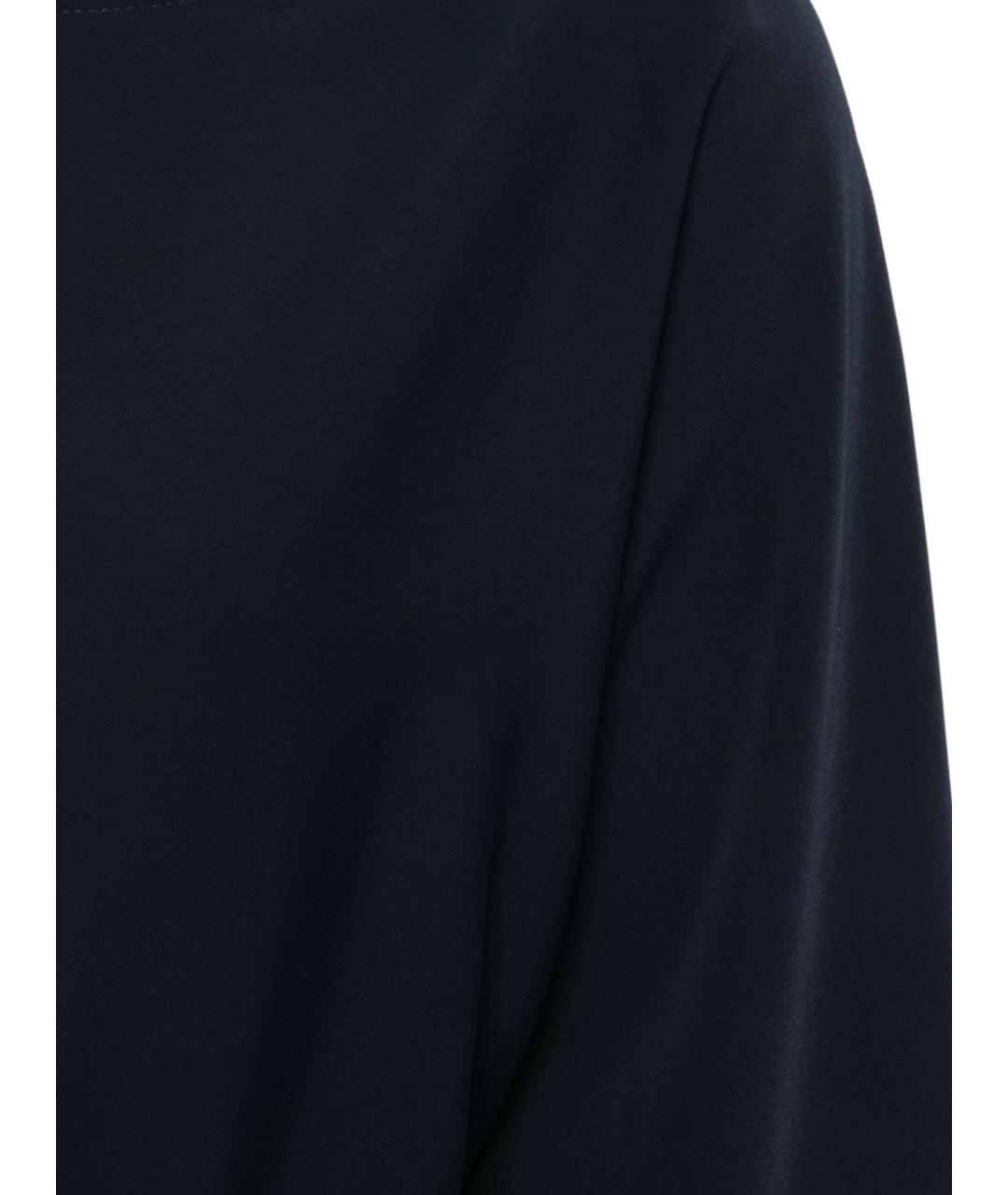 P.A.R.O.S.H. Темно-синее полиэстеровое повседневное платье, фото 3