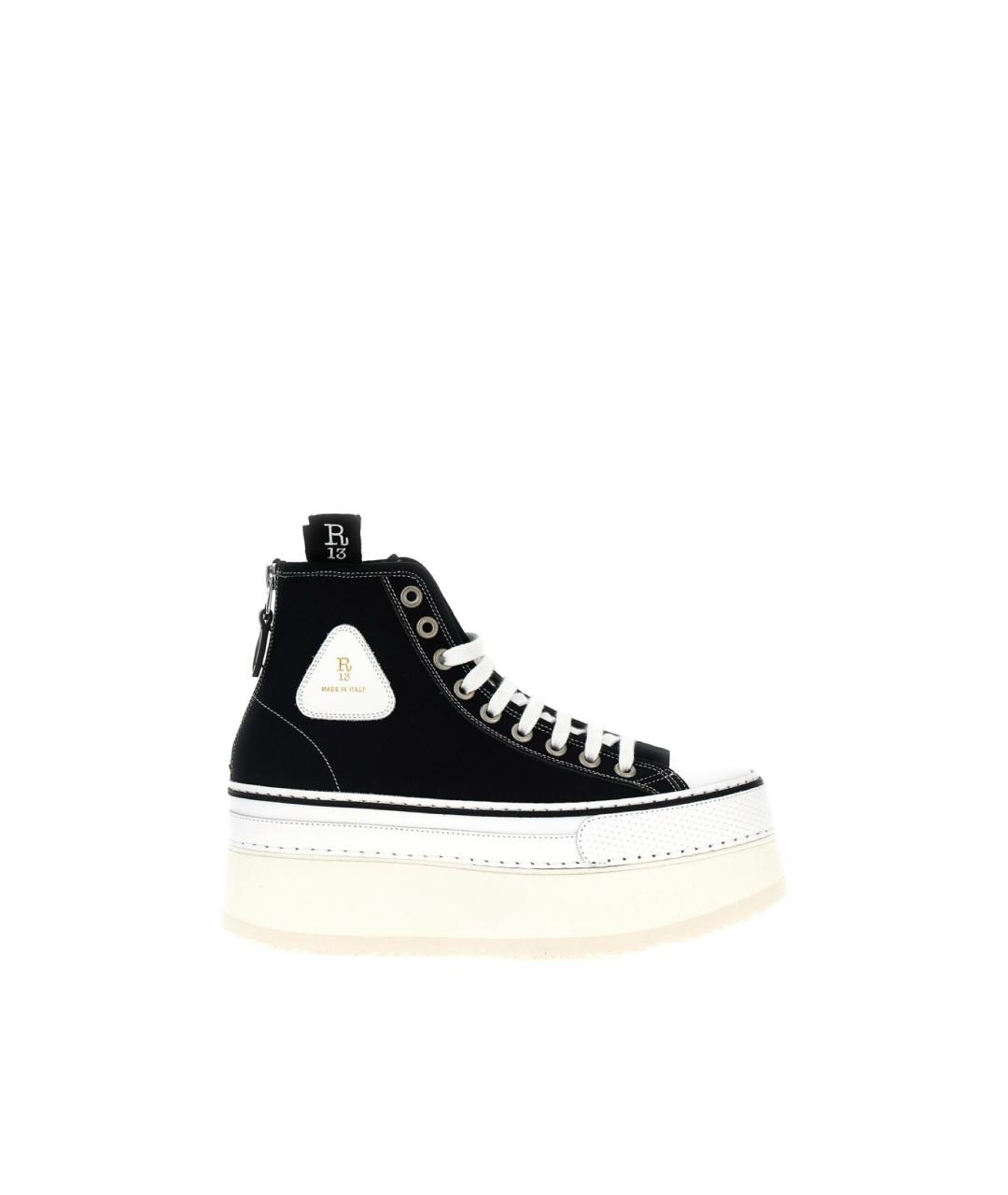 R13 Черные текстильные кеды, фото 7