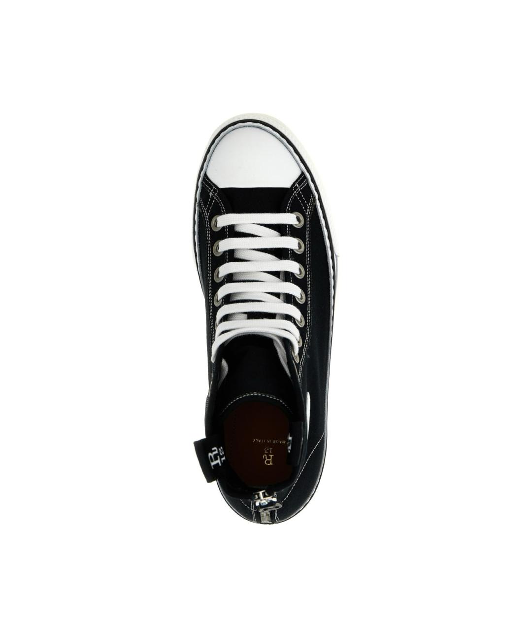 R13 Черные текстильные кеды, фото 3