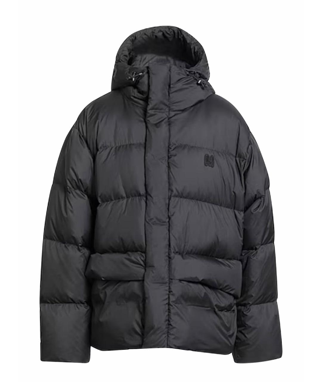 MSGM Черный полиэстеровый пуховик, фото 1