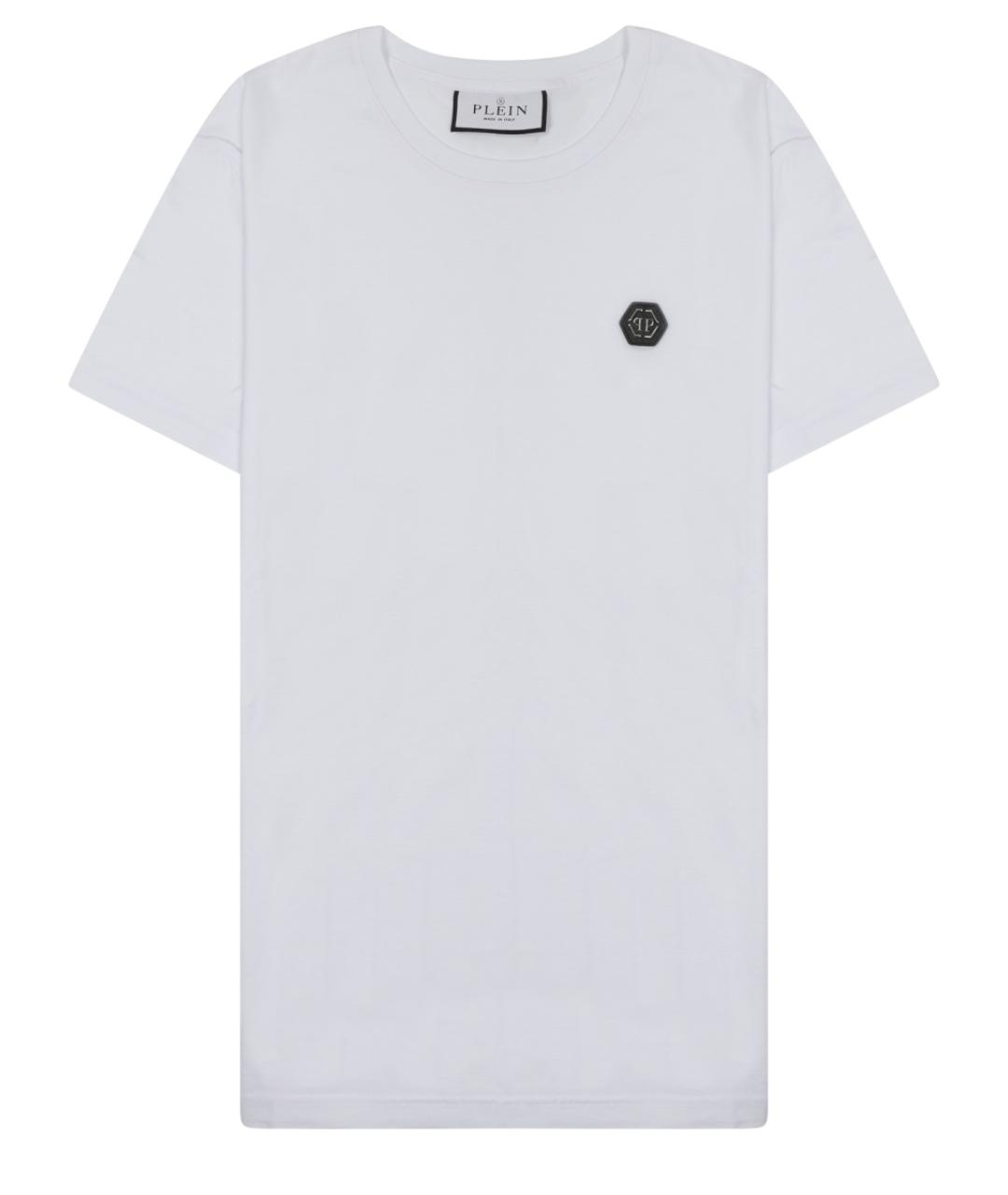 PHILIPP PLEIN Белая хлопковая футболка, фото 1