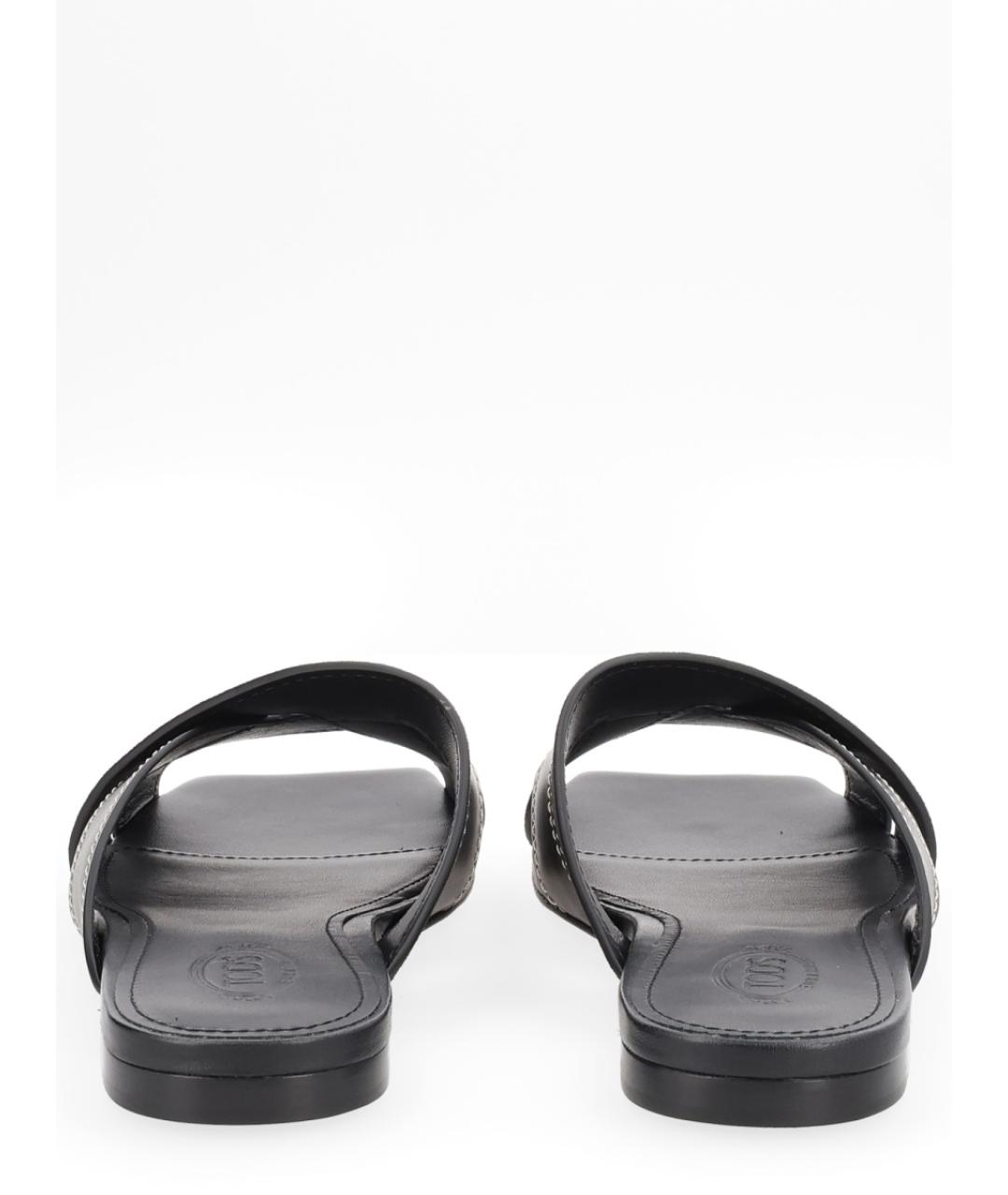 TOD'S Черные шлепанцы, фото 4