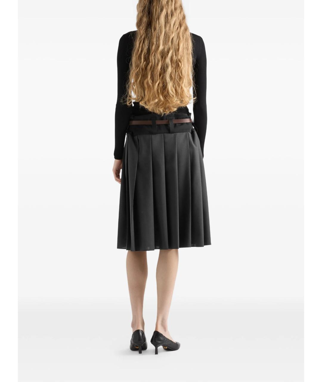 PRADA Черный шерстяной джемпер / свитер, фото 3