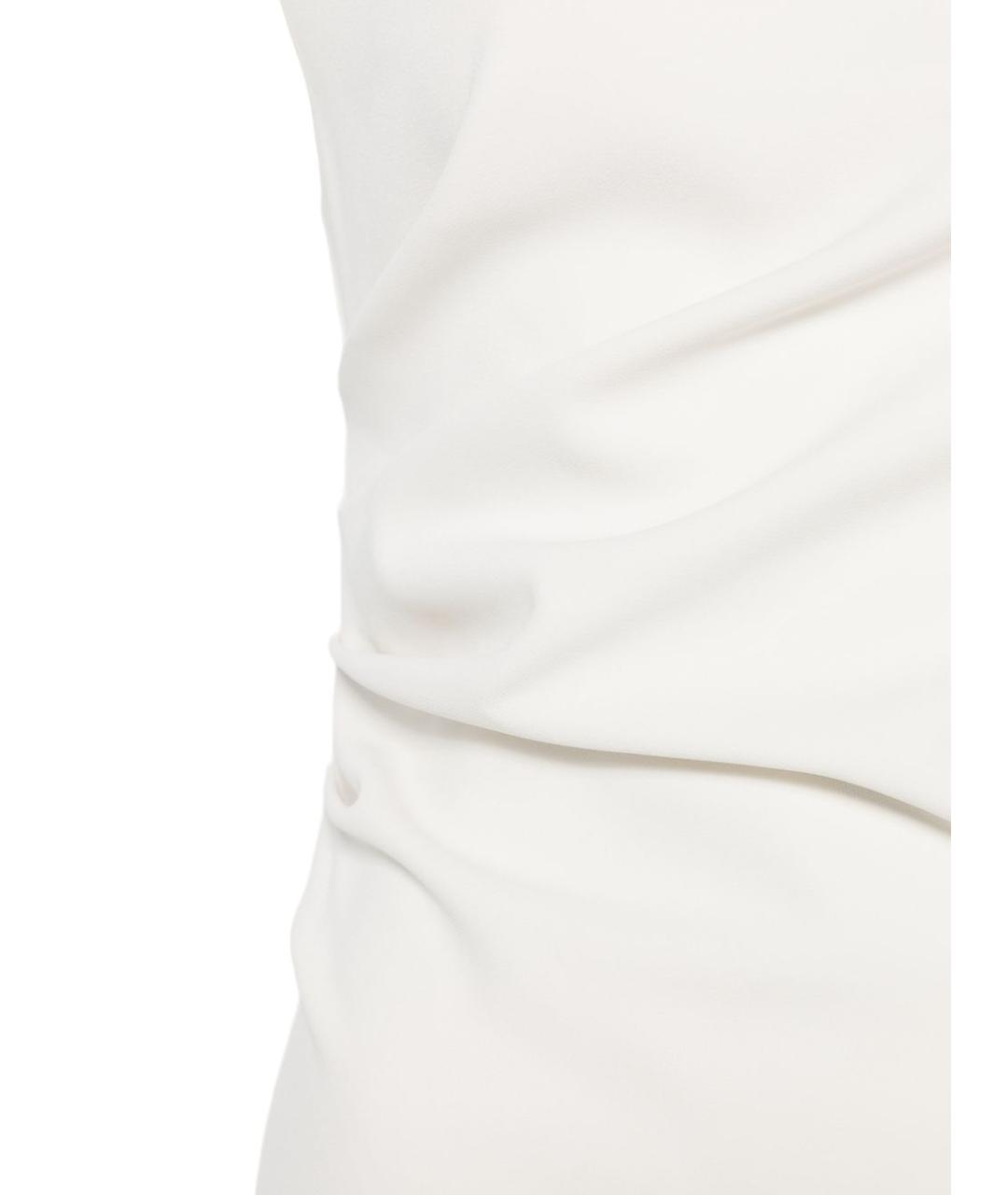 P.A.R.O.S.H. Белое полиэстеровое повседневное платье, фото 3