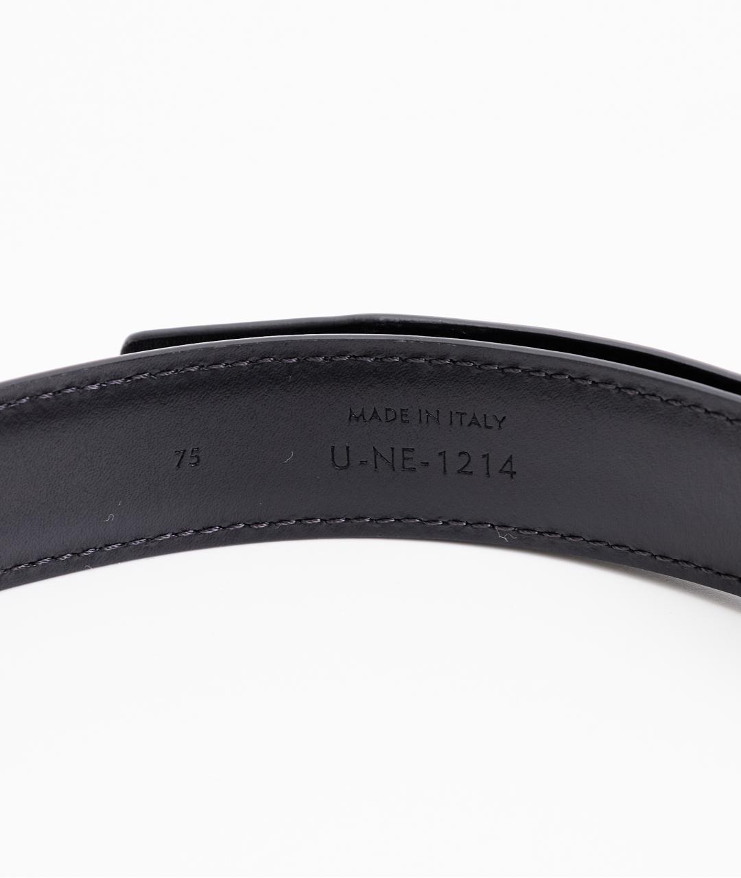 CELINE Черный кожаный ремень, фото 4
