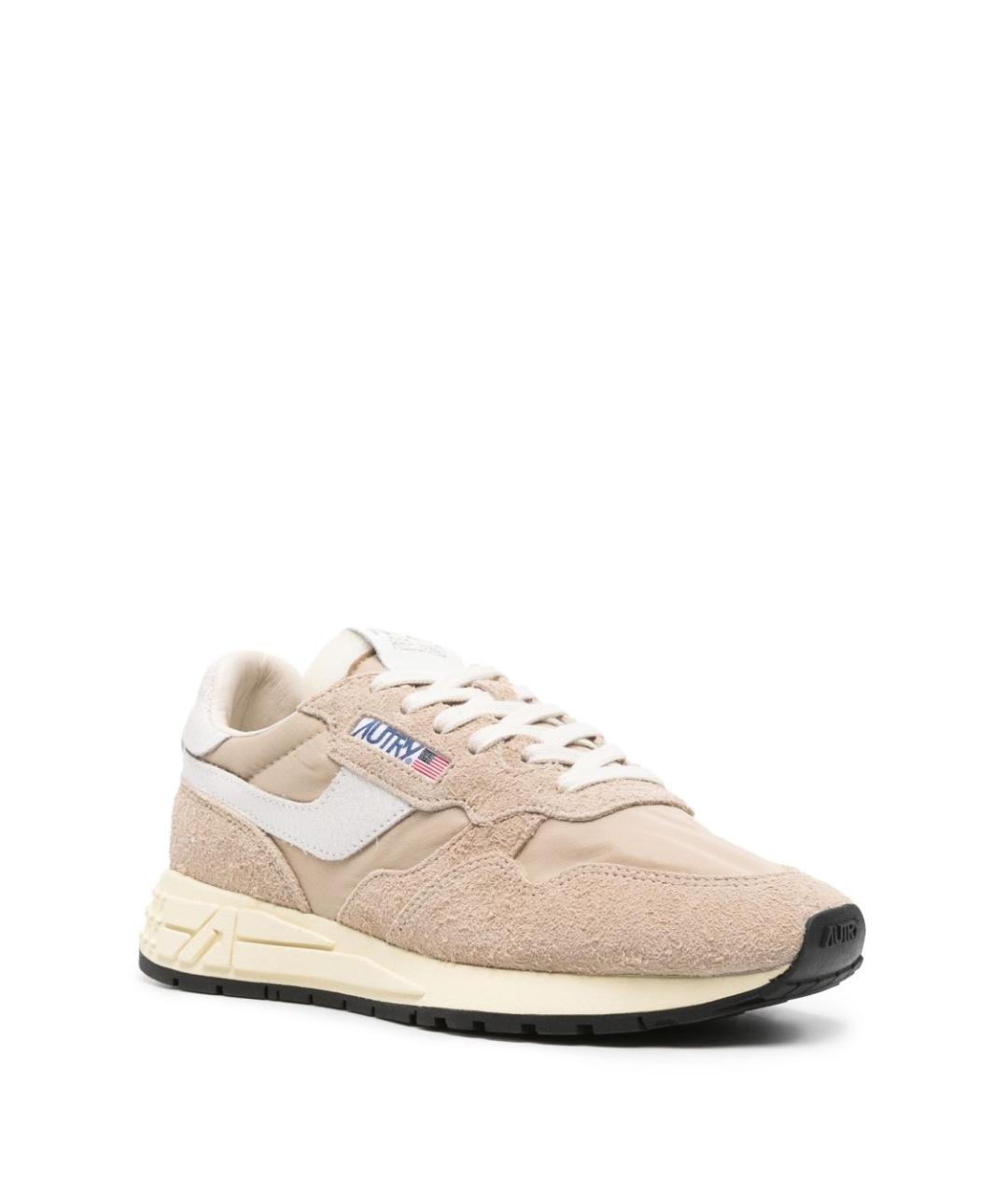 AUTRY Бежевые замшевые кроссовки, фото 4
