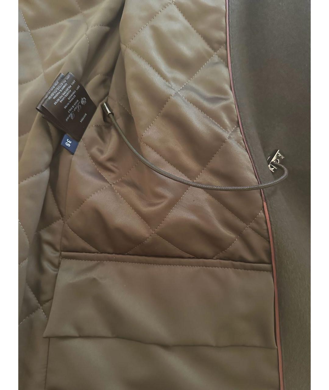 LORO PIANA Хаки кашемировая парка, фото 6