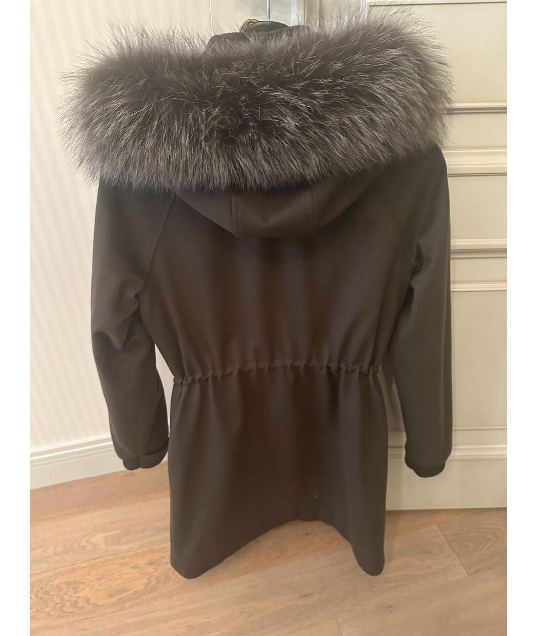 LORO PIANA Хаки кашемировая парка, фото 2