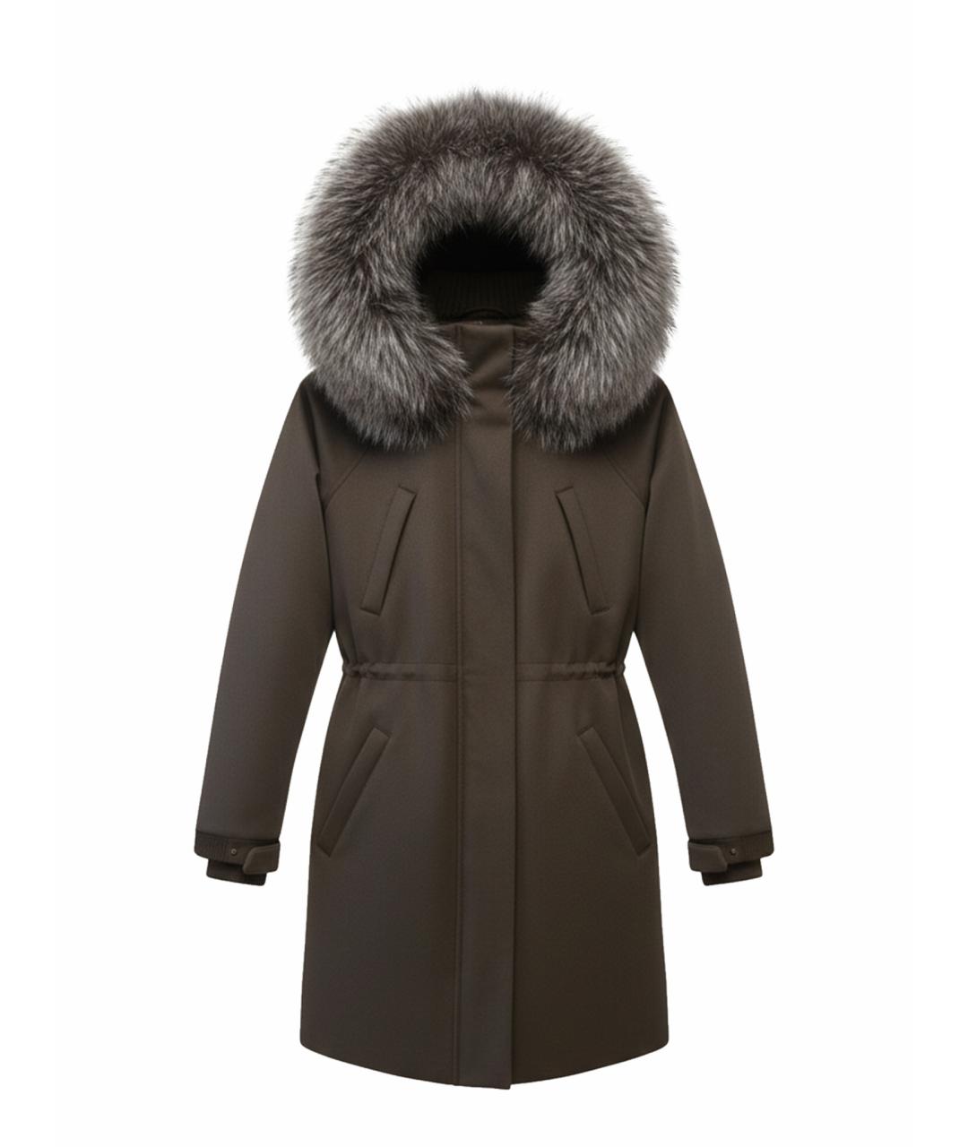 LORO PIANA Хаки кашемировая парка, фото 1